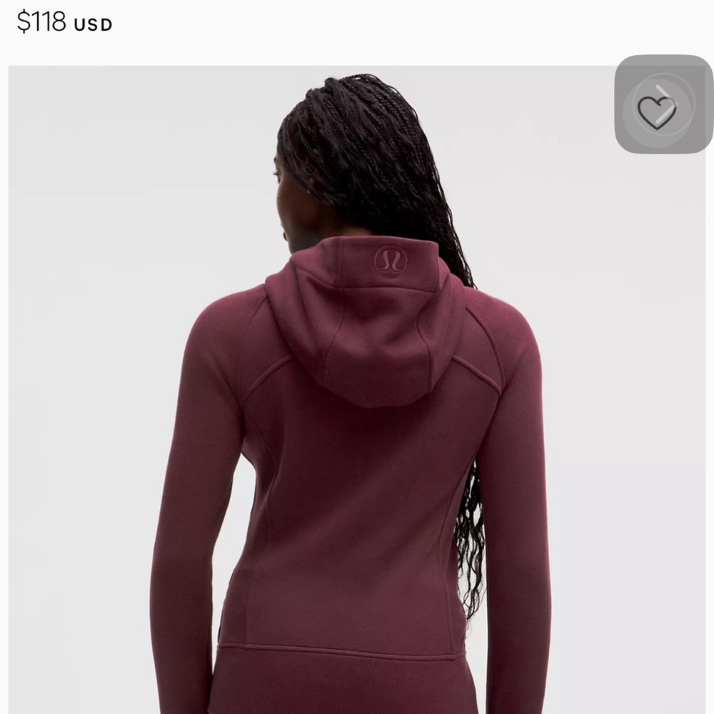 lululemon athletica Red Long Sleeve Fitted Hoodie